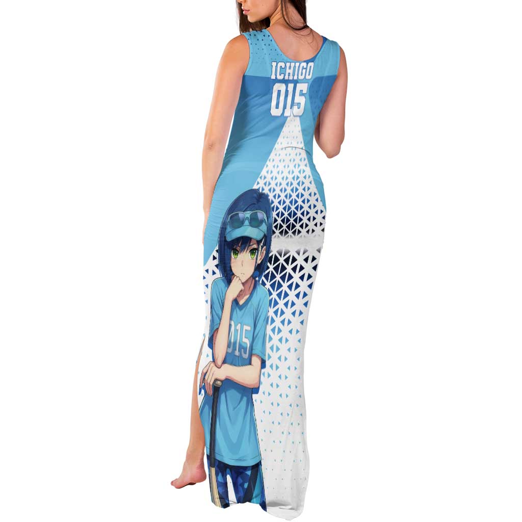 Ichigo Tank Maxi Dress Cool Blue Baseball Anime Style