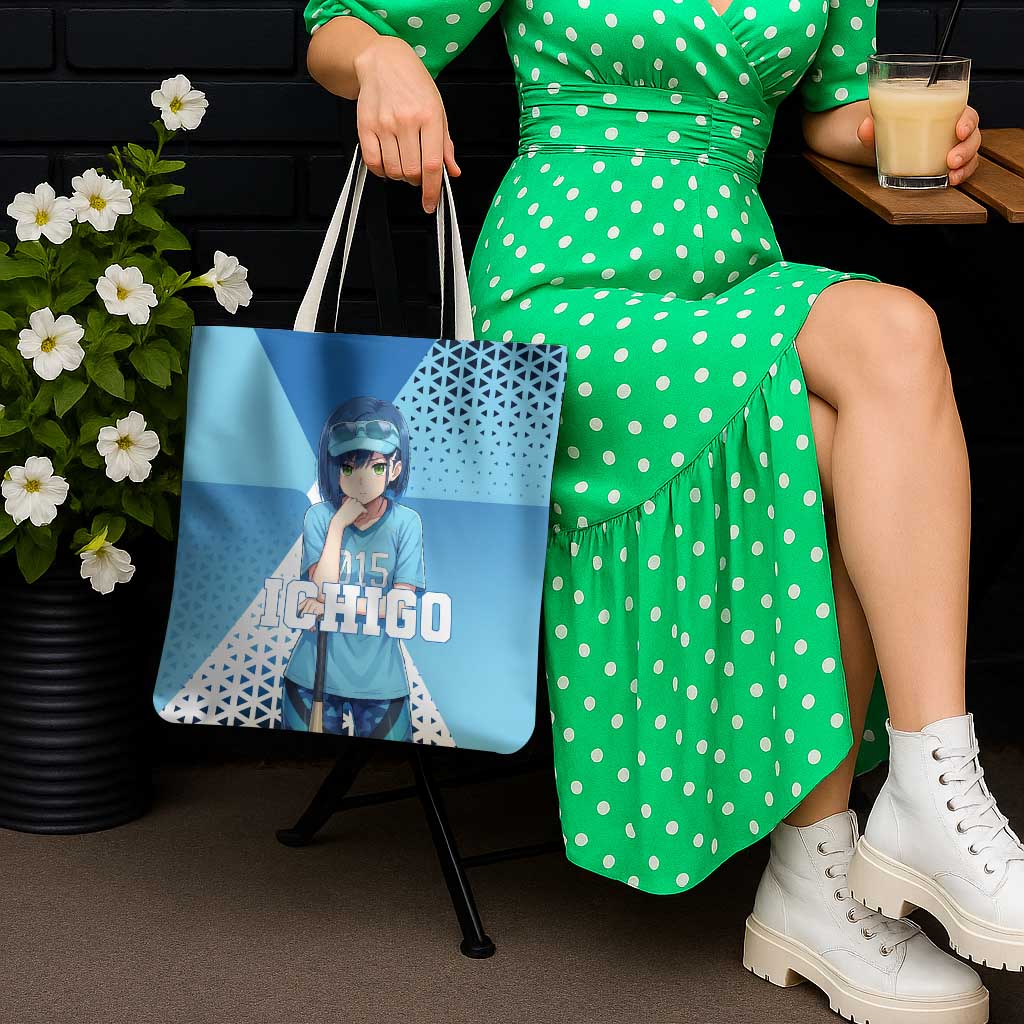 Ichigo Tote Bag Cool Blue Baseball Anime Style
