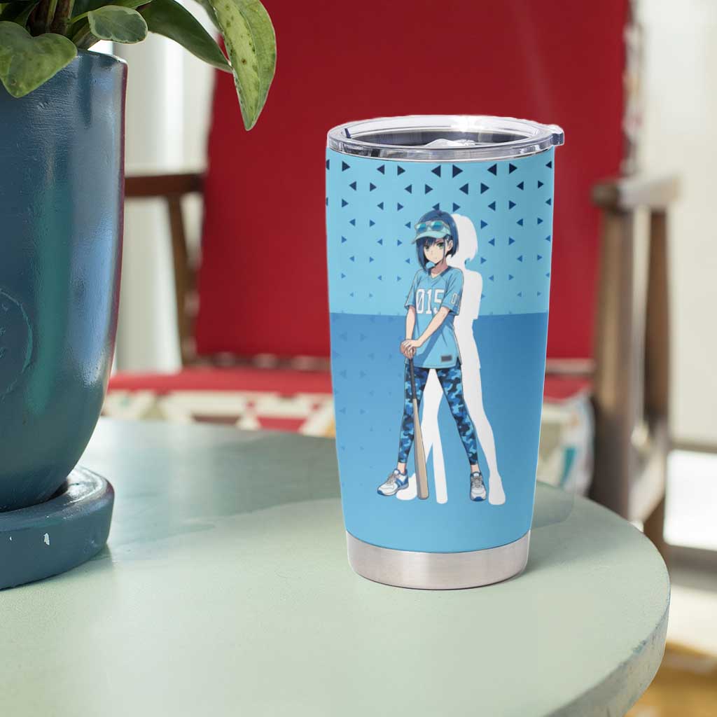 Ichigo Tumbler Cup Cool Blue Baseball Anime Style