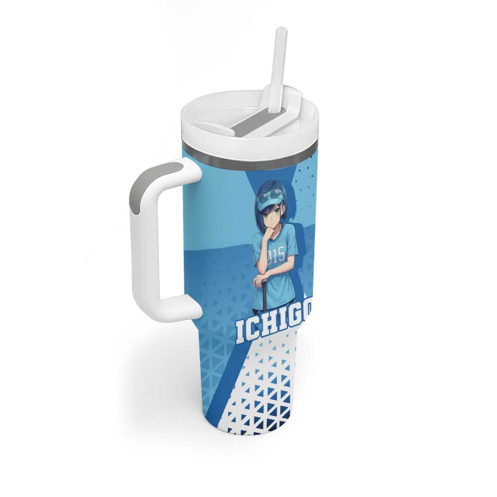 Ichigo Tumbler With Handle Cool Blue Baseball Anime Style