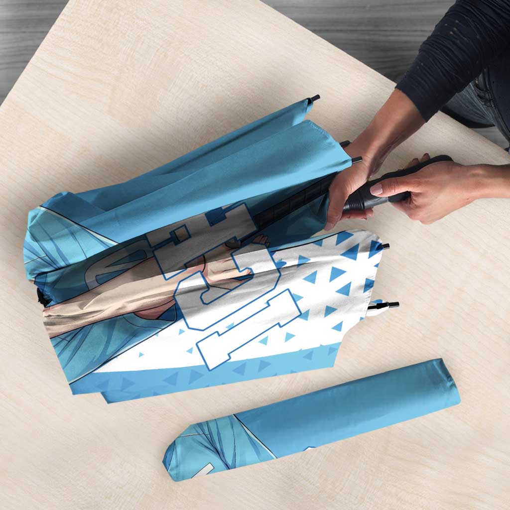 Ichigo Umbrella Cool Blue Baseball Anime Style