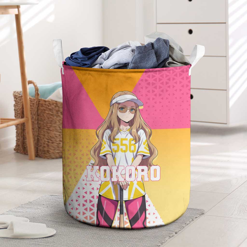 Kokoro Laundry Basket Sunset Gradient Baseball Anime Style