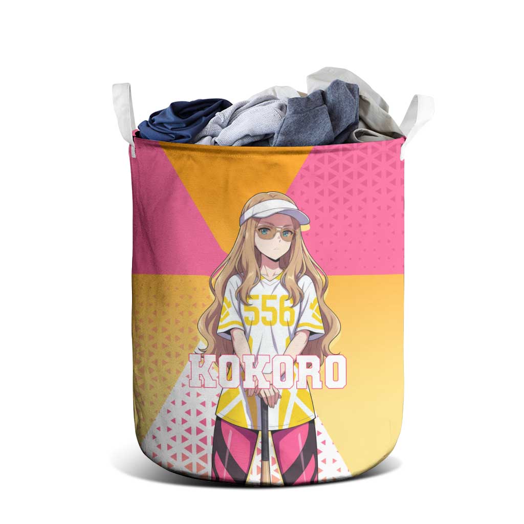 Kokoro Laundry Basket Sunset Gradient Baseball Anime Style