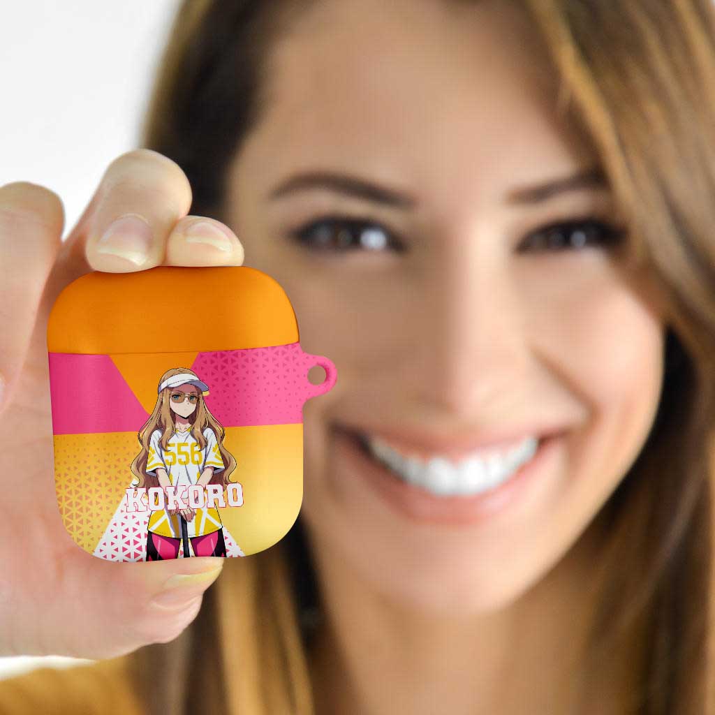 Kokoro AirPods Case Sunset Gradient Baseball Anime Style