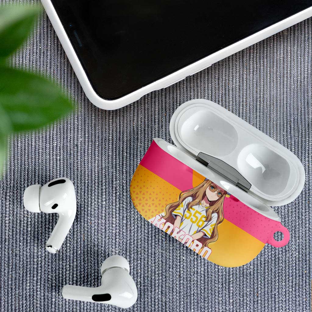 Kokoro AirPods Case Sunset Gradient Baseball Anime Style