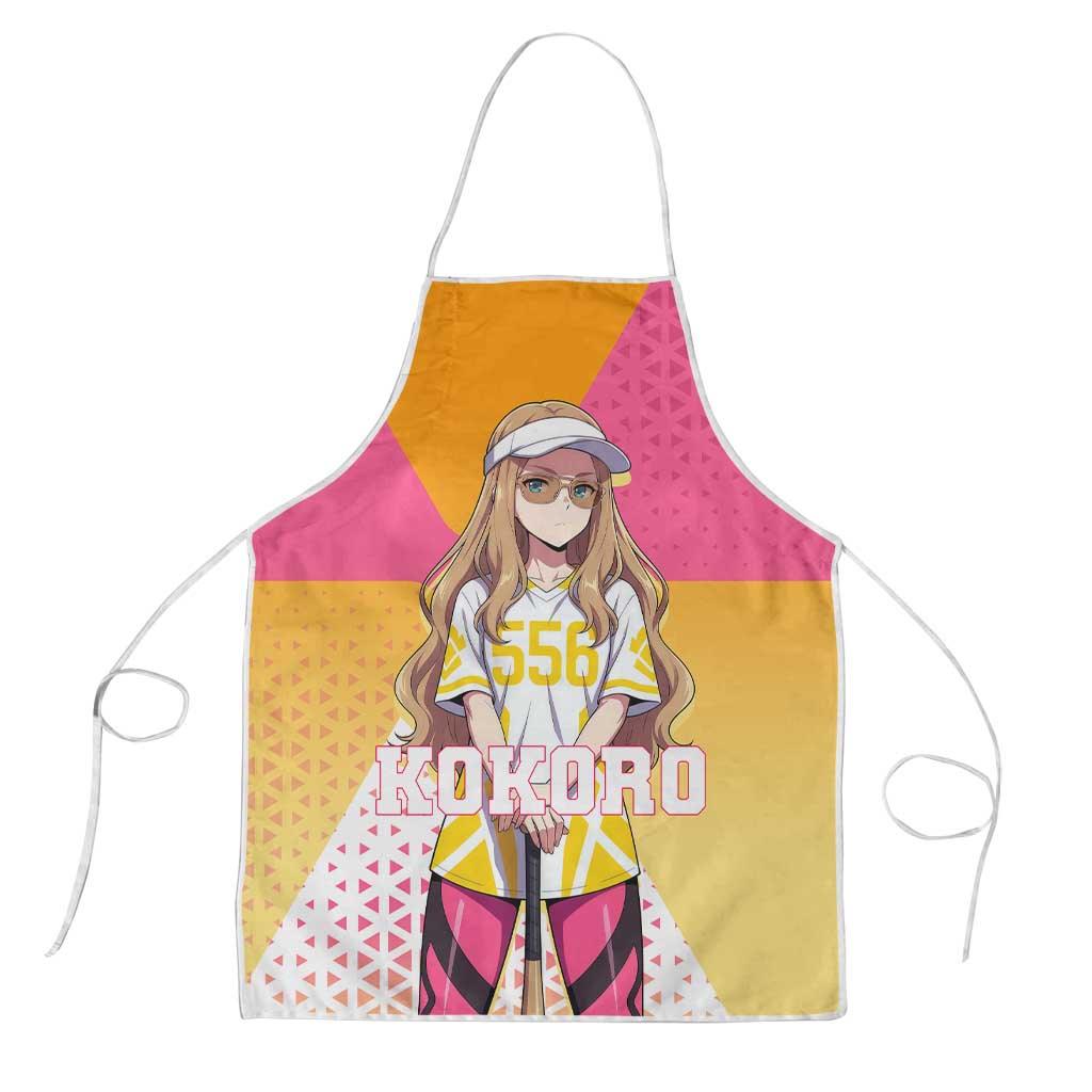 Kokoro Apron Sunset Gradient Baseball Anime Style