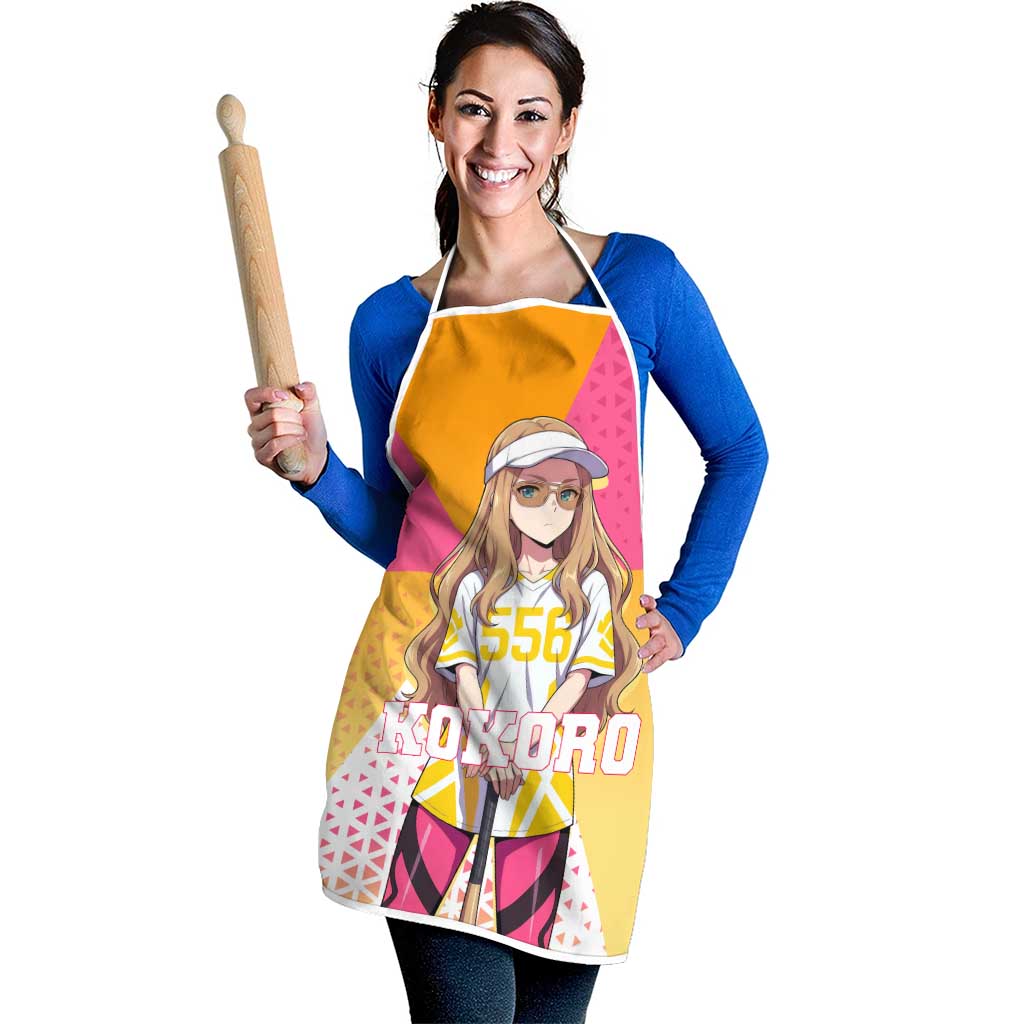 Kokoro Apron Sunset Gradient Baseball Anime Style