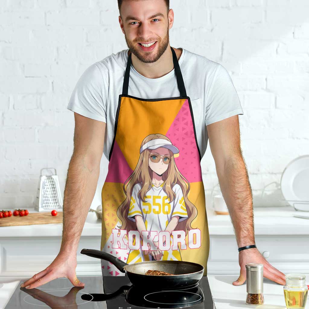 Kokoro Apron Sunset Gradient Baseball Anime Style