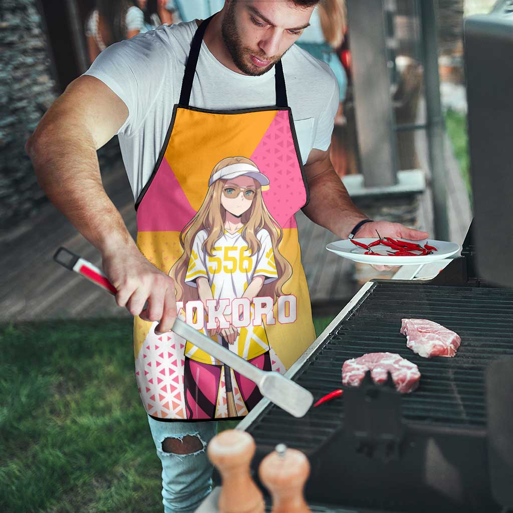 Kokoro Apron Sunset Gradient Baseball Anime Style