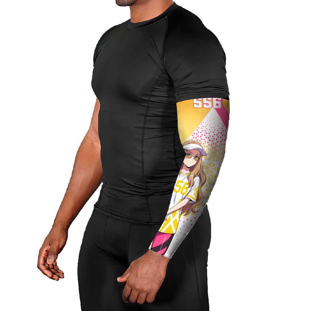 Kokoro Arm Sleeves Sunset Gradient Baseball Anime Style