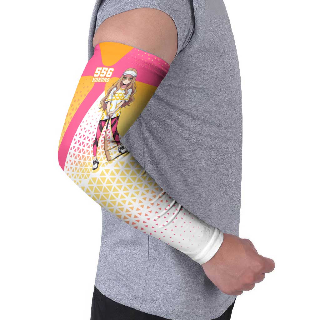Kokoro Arm Sleeves Sunset Gradient Baseball Anime Style