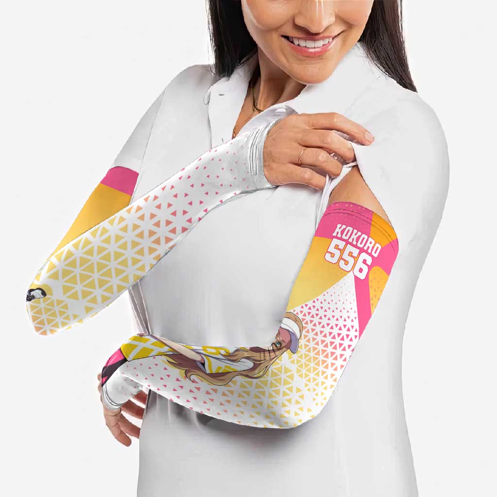 Kokoro Arm Sleeves Sunset Gradient Baseball Anime Style