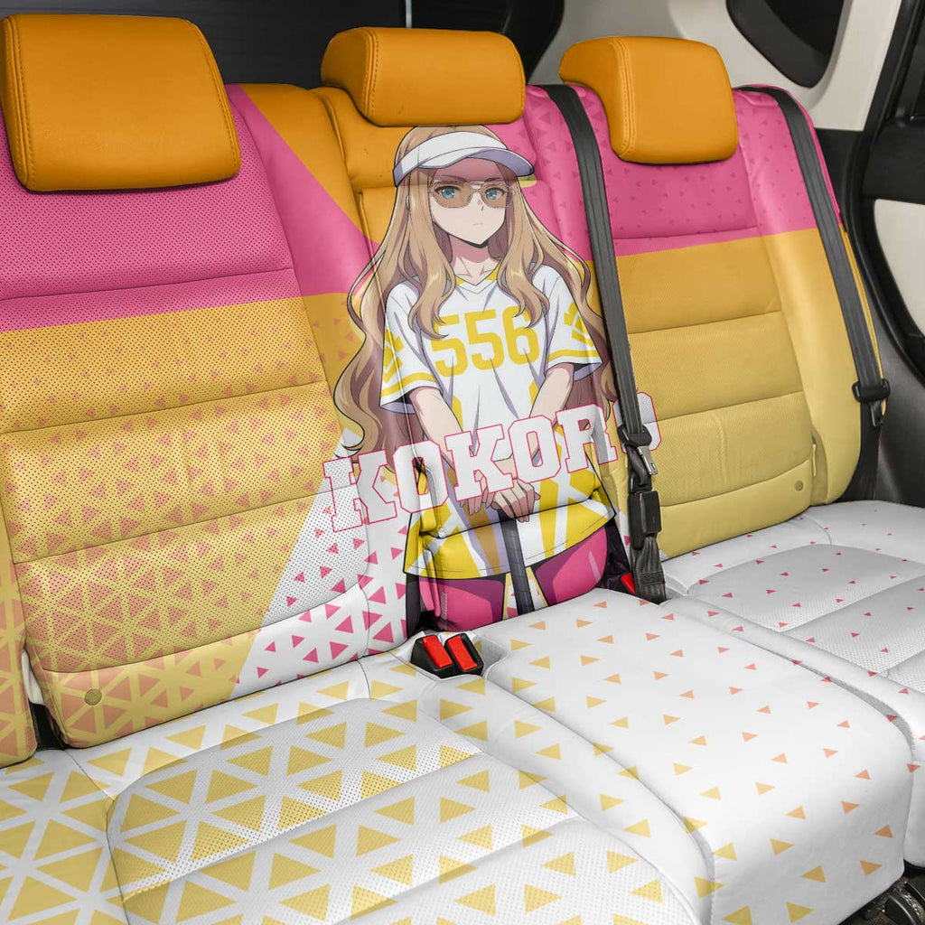 Kokoro Back Car Seat Cover Sunset Gradient Baseball Anime Style