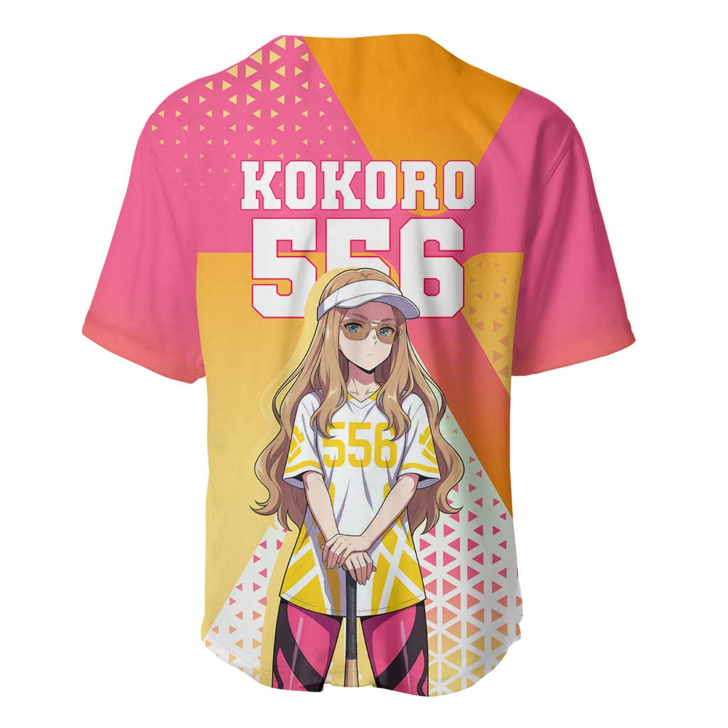Kokoro Baseball Jersey Sunset Gradient Baseball Anime Style