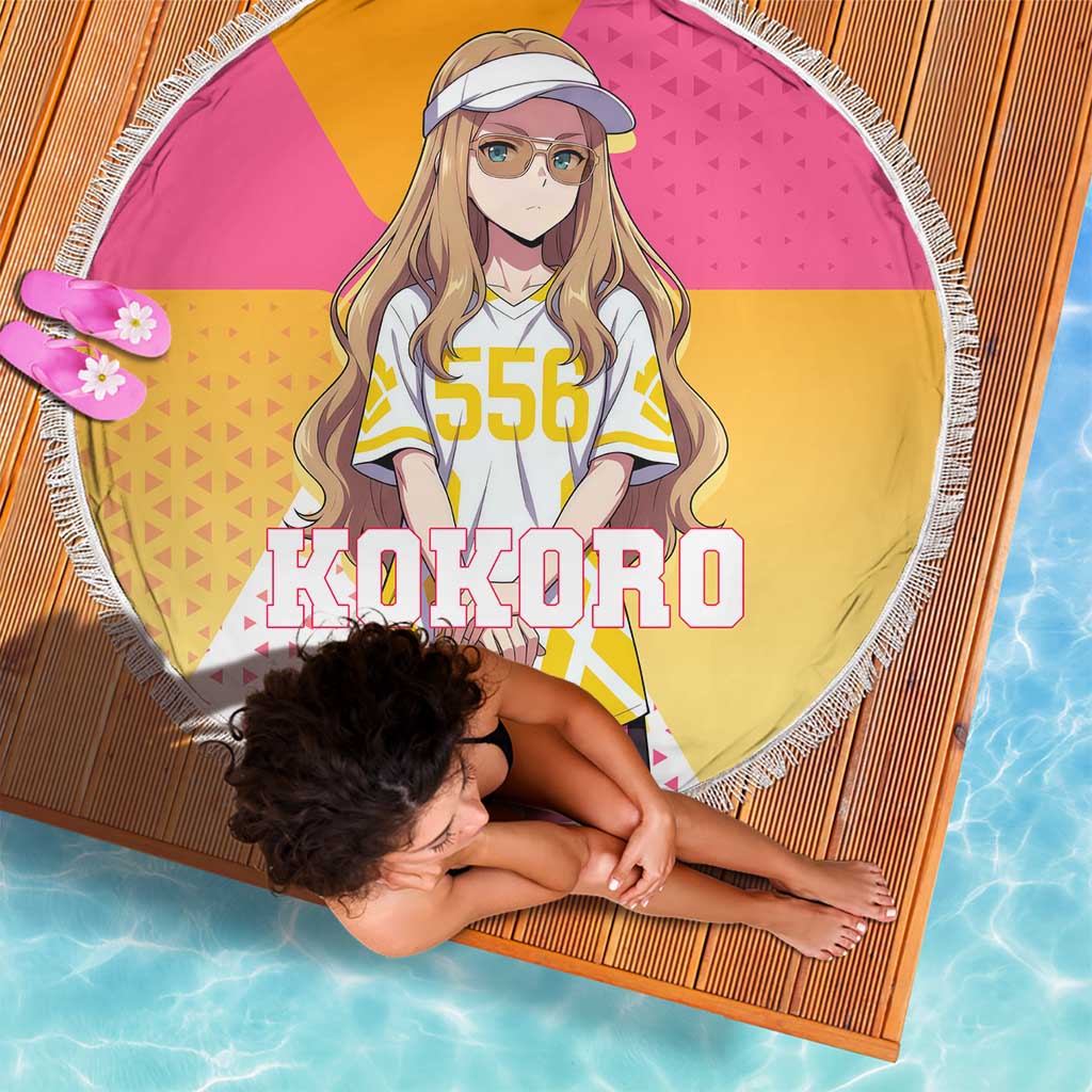 Kokoro Beach Blanket Sunset Gradient Baseball Anime Style