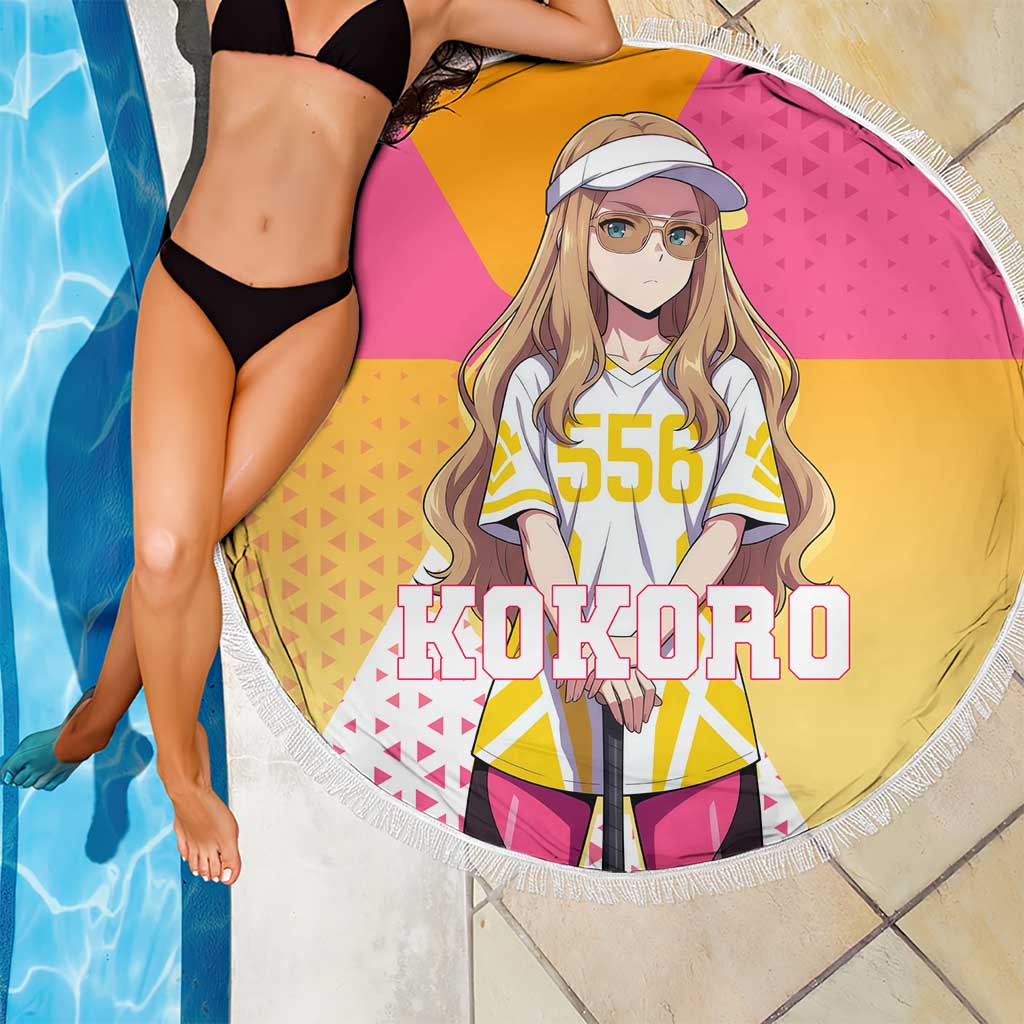 Kokoro Beach Blanket Sunset Gradient Baseball Anime Style