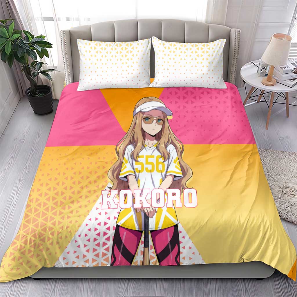 Kokoro Bedding Set Sunset Gradient Baseball Anime Style