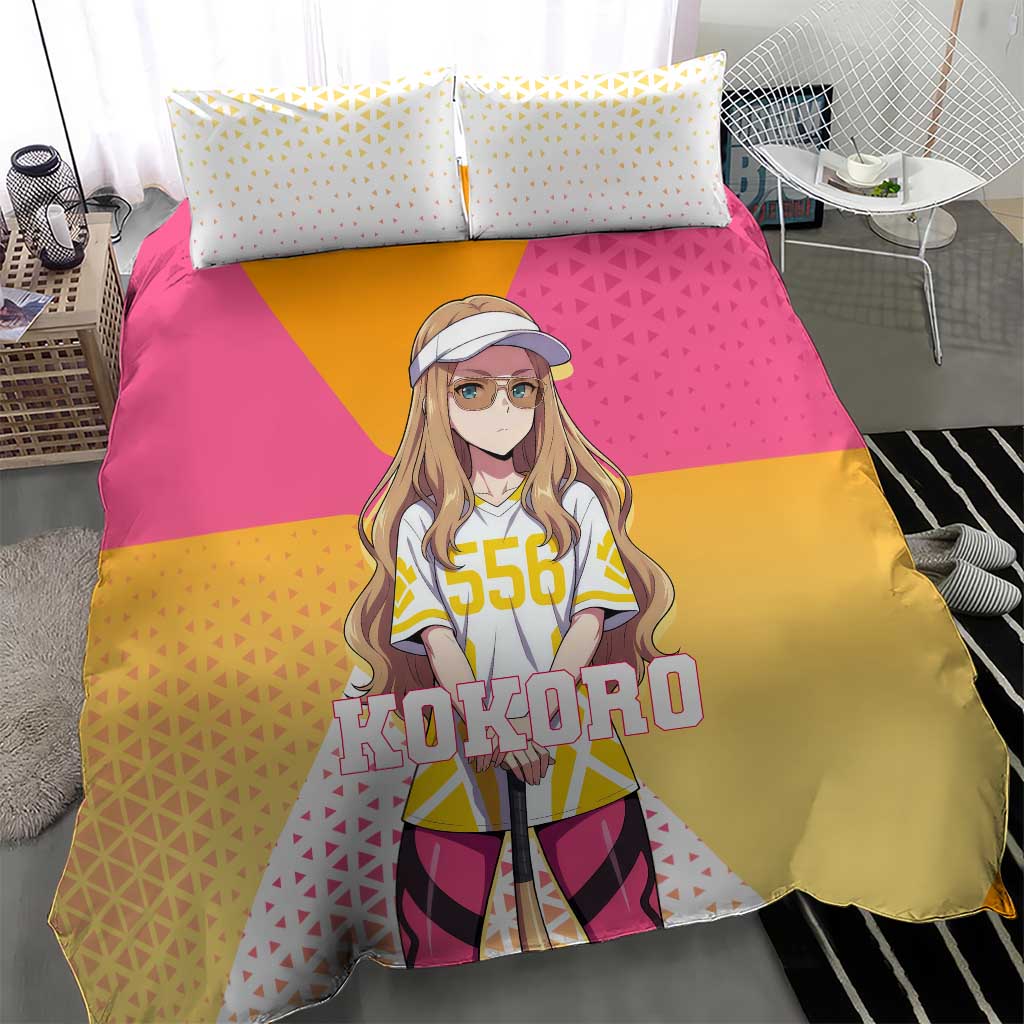 Kokoro Bedding Set Sunset Gradient Baseball Anime Style