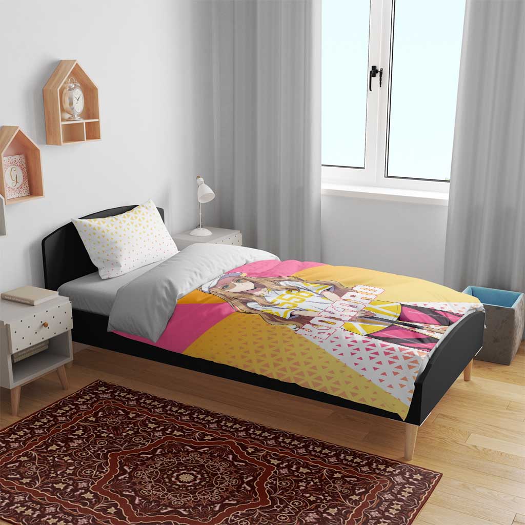 Kokoro Bedding Set Sunset Gradient Baseball Anime Style