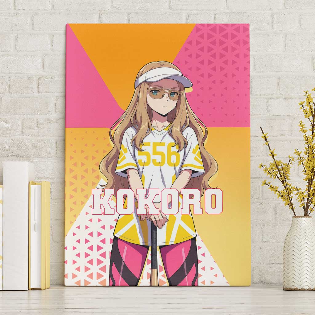 Kokoro Canvas Wall Art Sunset Gradient Baseball Anime Style