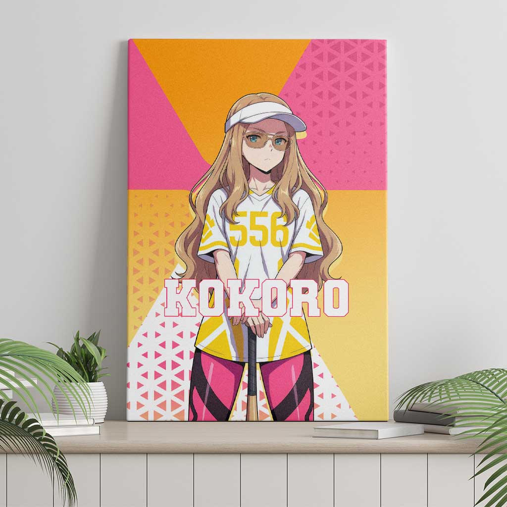 Kokoro Canvas Wall Art Sunset Gradient Baseball Anime Style