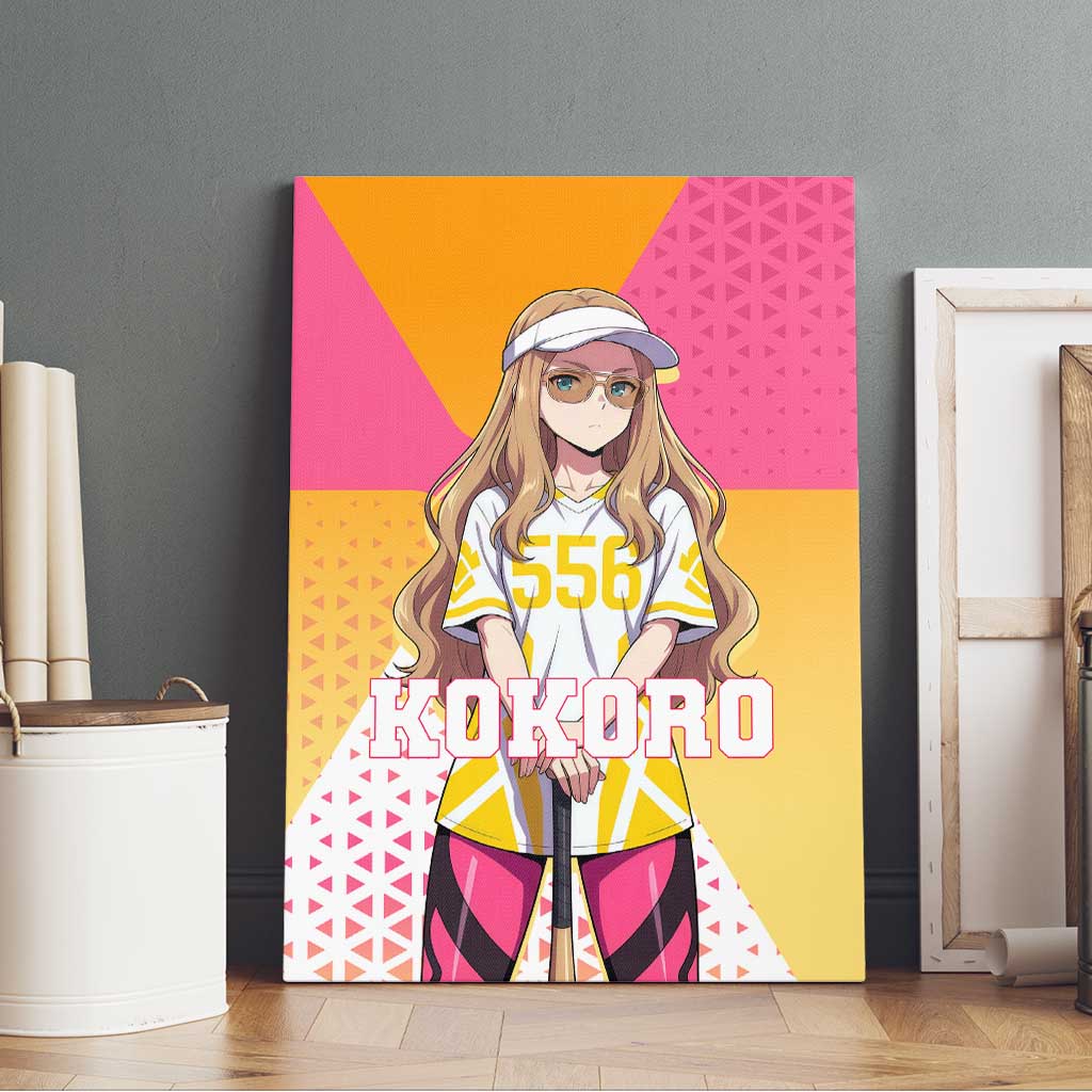 Kokoro Canvas Wall Art Sunset Gradient Baseball Anime Style