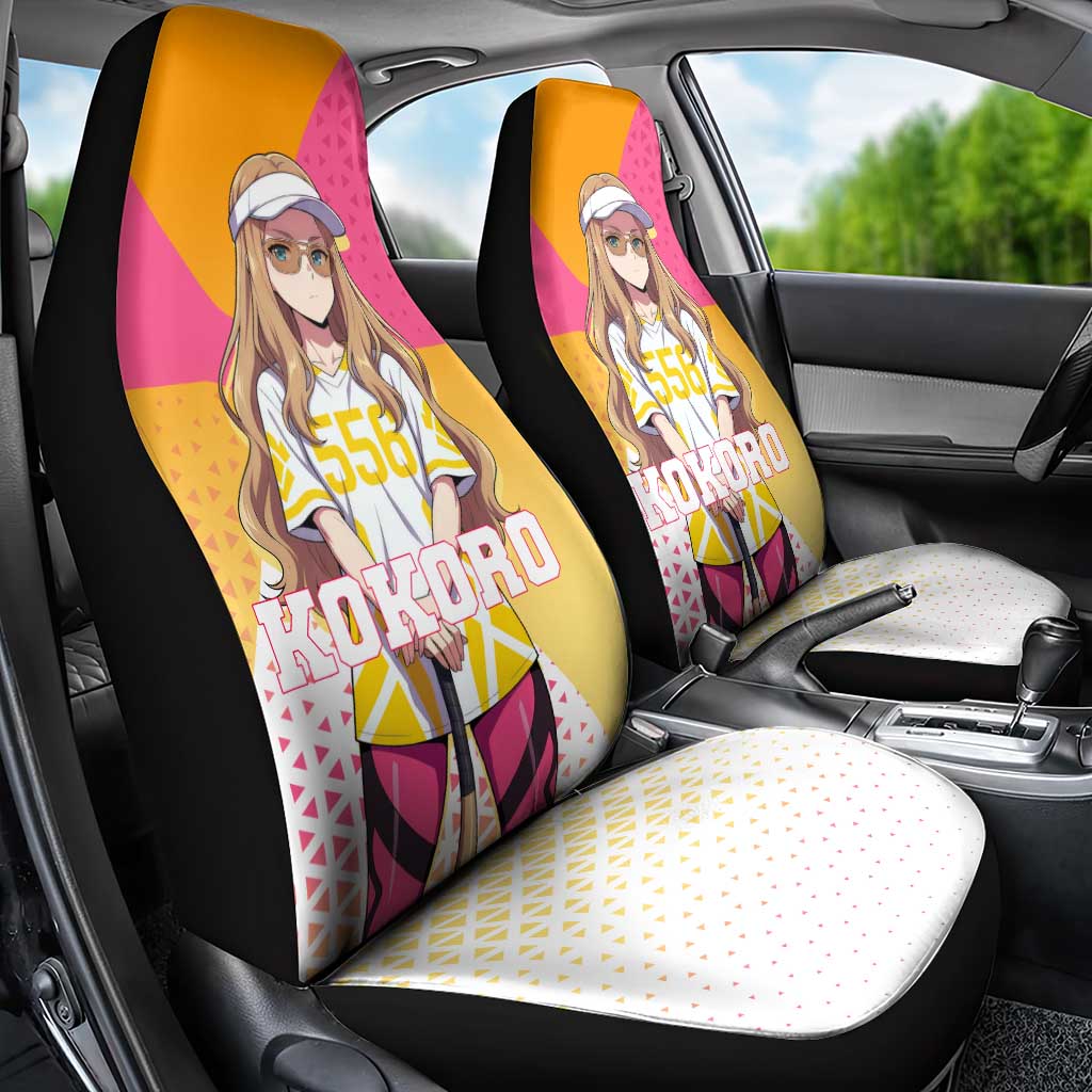 Kokoro Car Seat Cover Sunset Gradient Baseball Anime Style