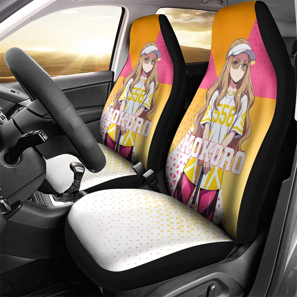 Kokoro Car Seat Cover Sunset Gradient Baseball Anime Style