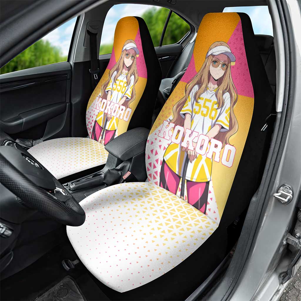 Kokoro Car Seat Cover Sunset Gradient Baseball Anime Style