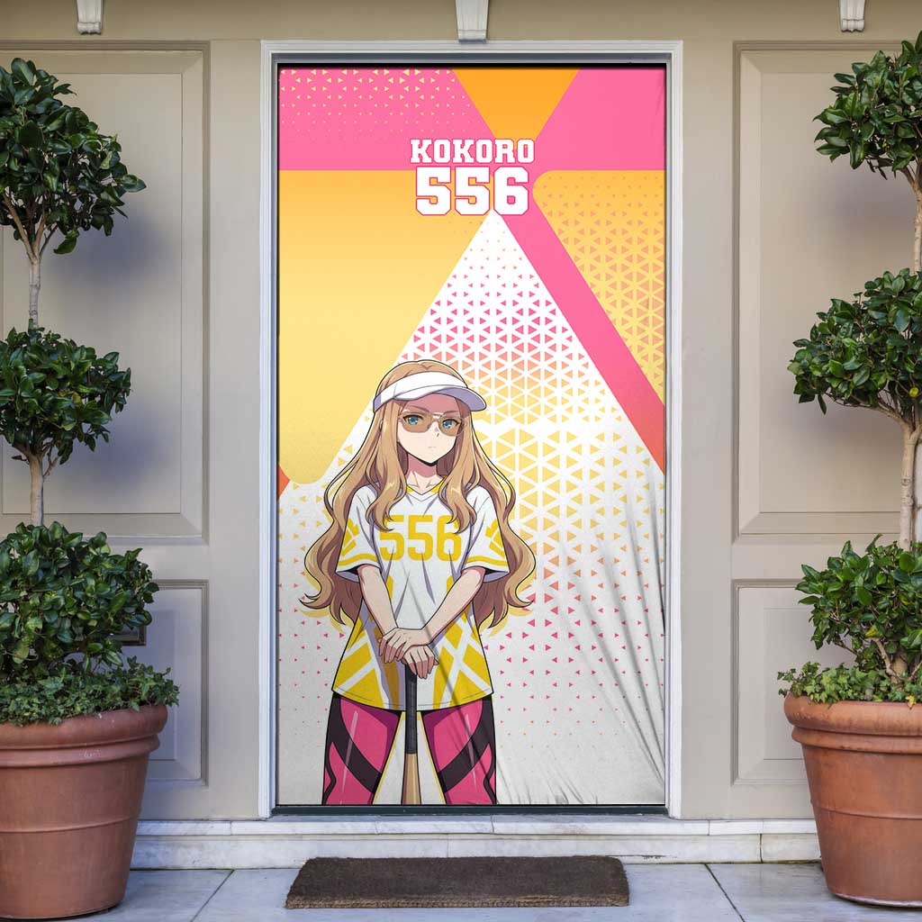 Kokoro Door Cover Sunset Gradient Baseball Anime Style