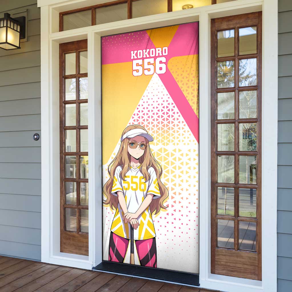 Kokoro Door Cover Sunset Gradient Baseball Anime Style