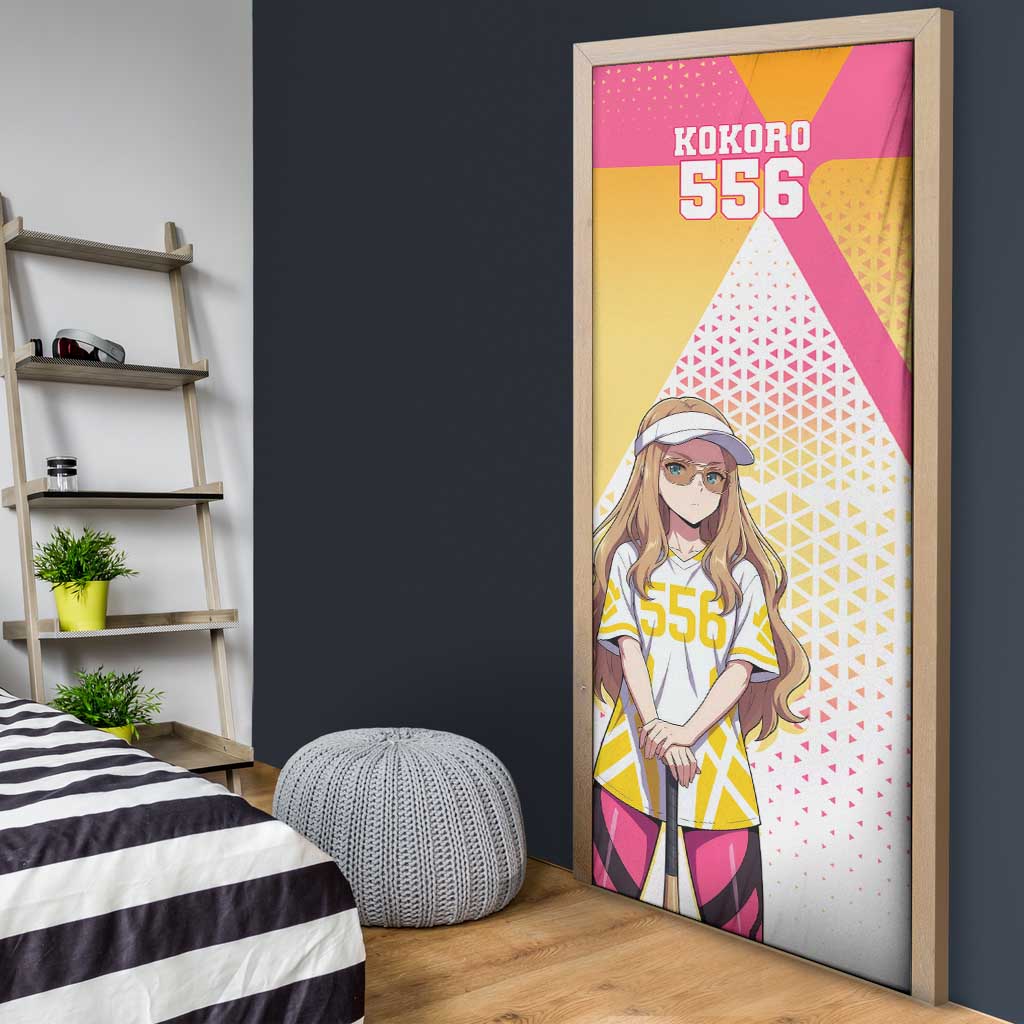 Kokoro Door Cover Sunset Gradient Baseball Anime Style