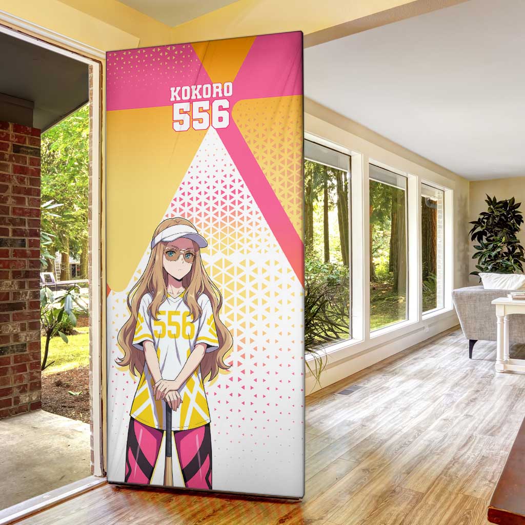 Kokoro Door Cover Sunset Gradient Baseball Anime Style