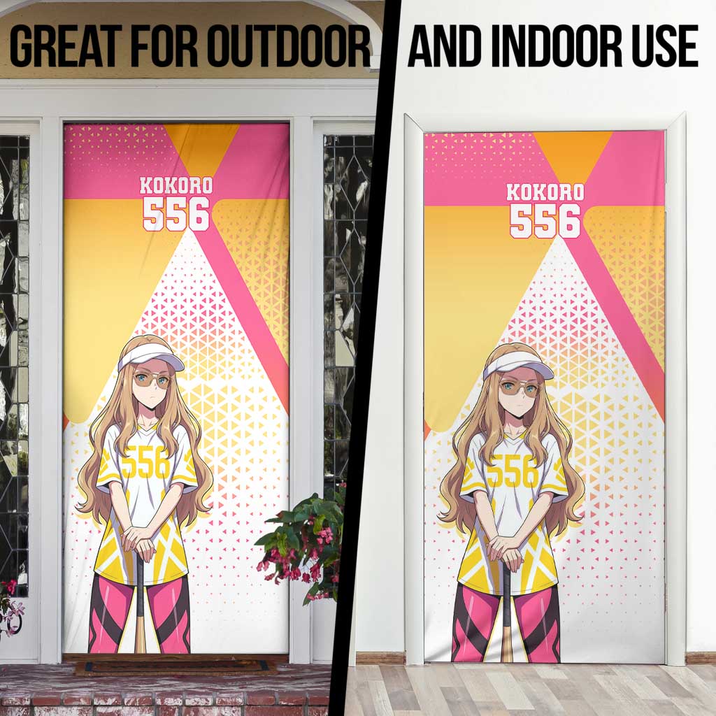 Kokoro Door Cover Sunset Gradient Baseball Anime Style