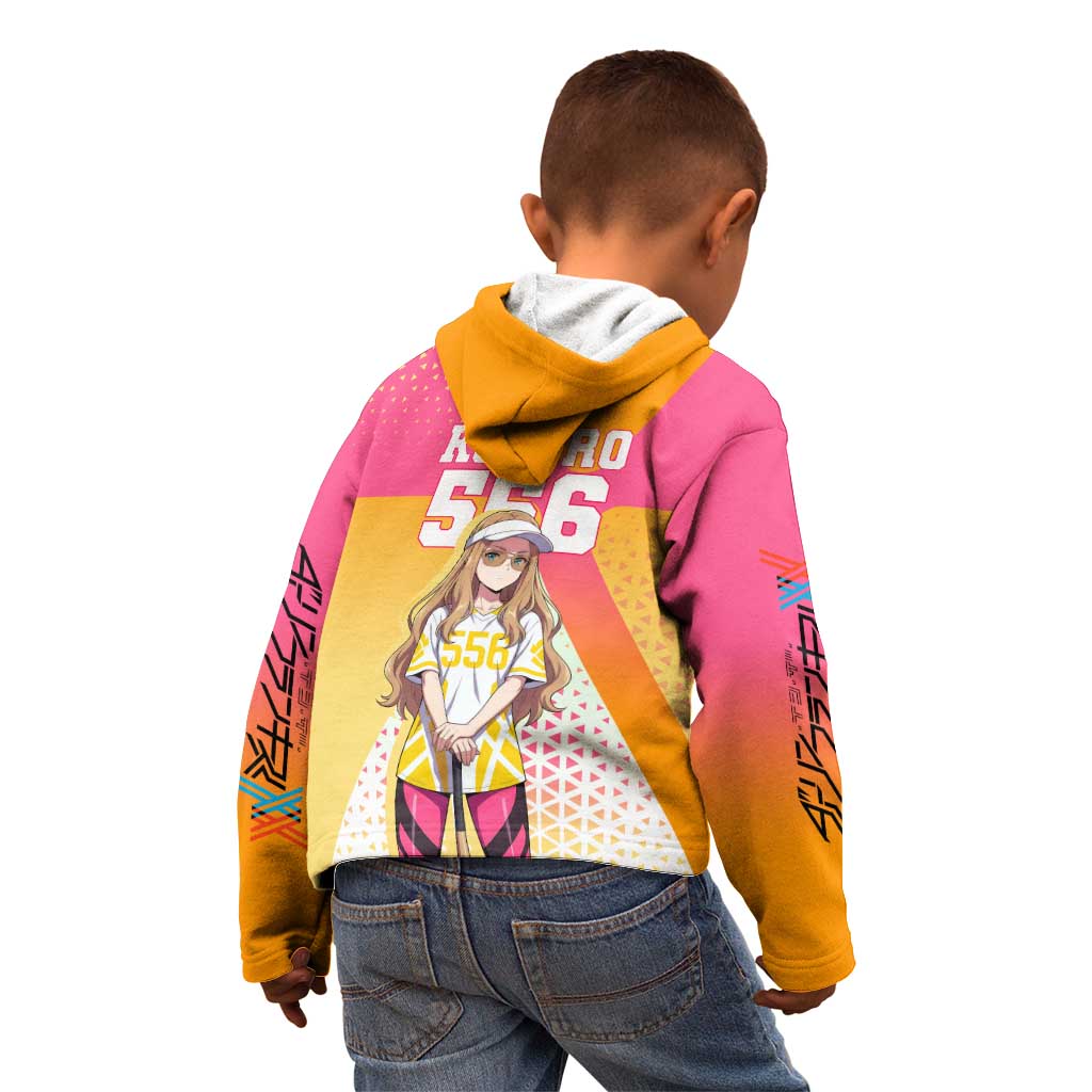 Kokoro Kid Hoodie Sunset Gradient Baseball Anime Style
