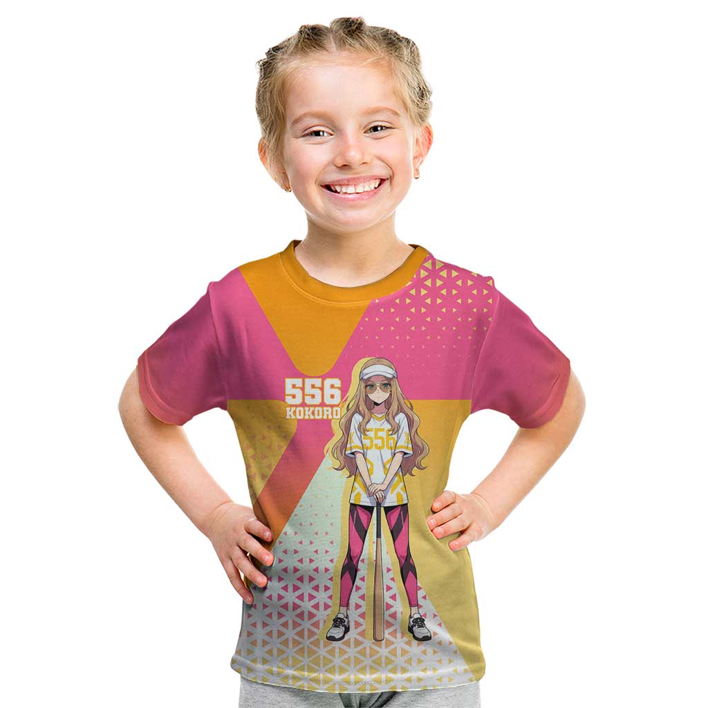 Kokoro Kid T Shirt Sunset Gradient Baseball Anime Style