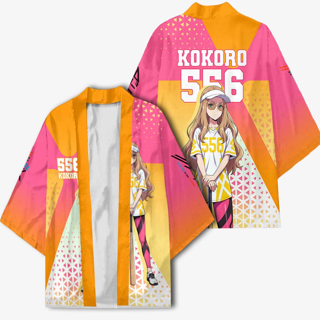 Kokoro Kimono Sunset Gradient Baseball Anime Style