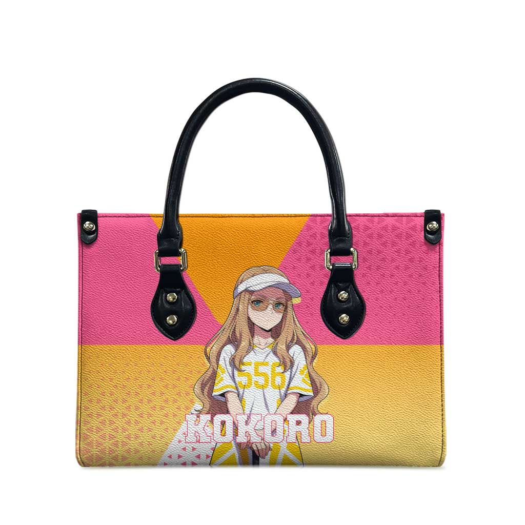 Kokoro Leather Bag Sunset Gradient Baseball Anime Style