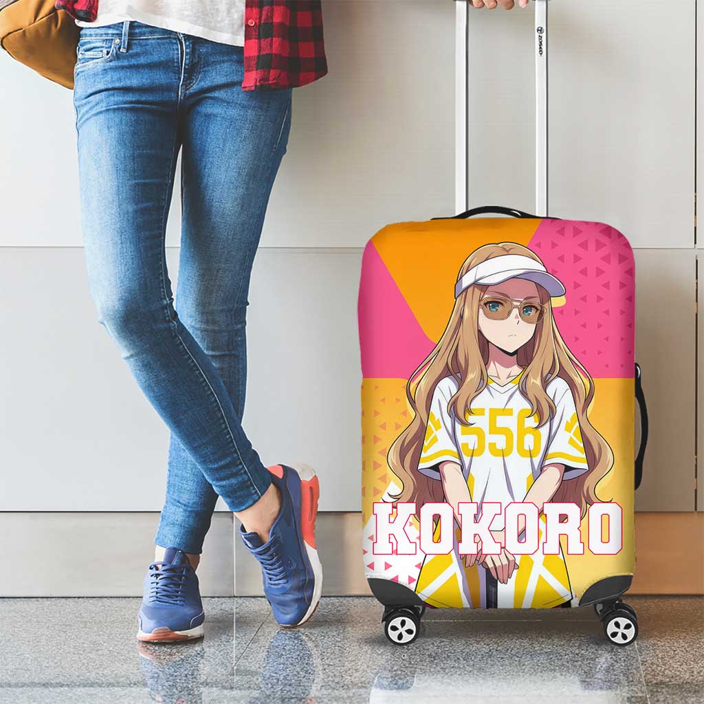 Kokoro Luggage Cover Sunset Gradient Baseball Anime Style