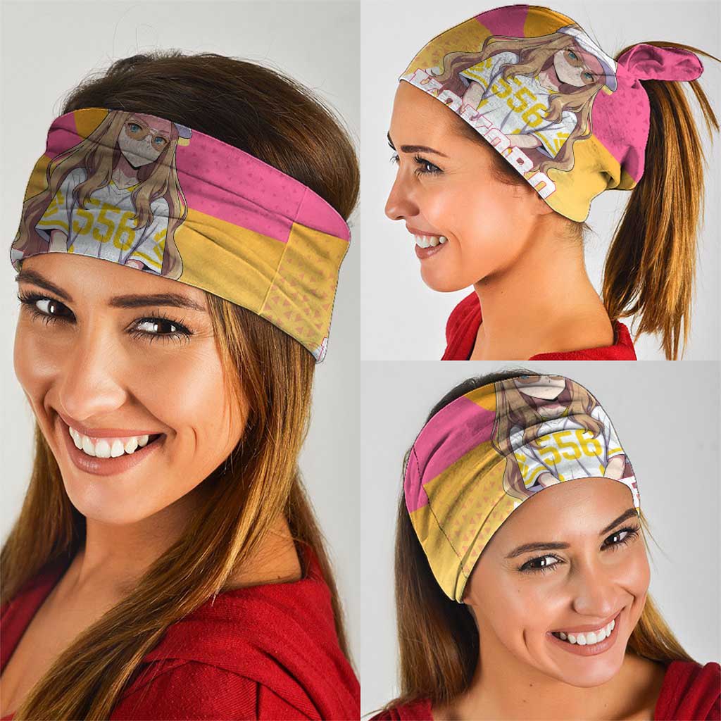 Kokoro Neck Gaiter Sunset Gradient Baseball Anime Style