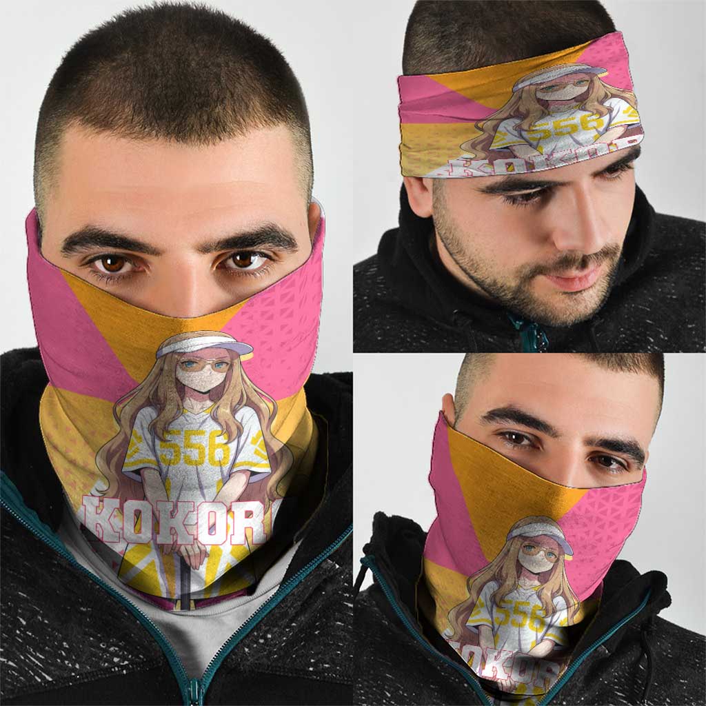 Kokoro Neck Gaiter Sunset Gradient Baseball Anime Style