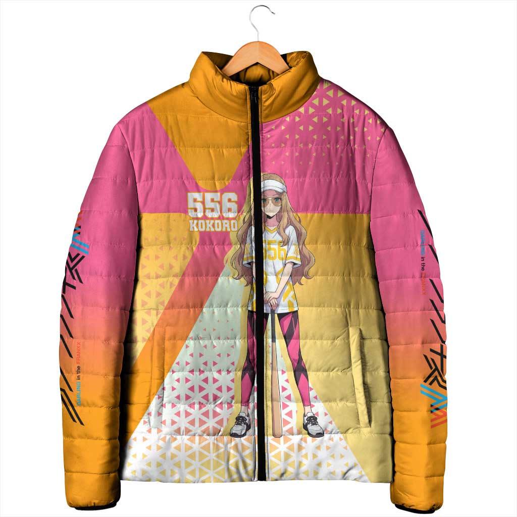 Kokoro Padded Jacket Sunset Gradient Baseball Anime Style