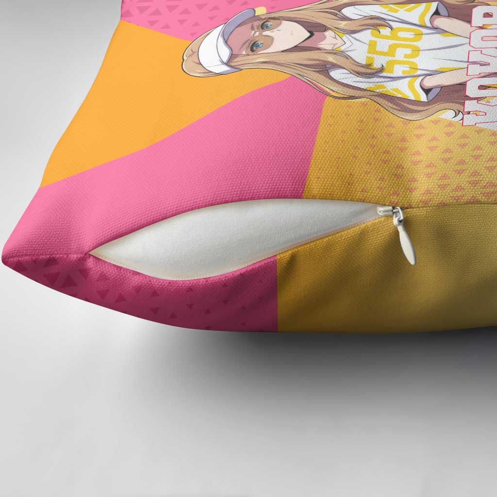 Kokoro Pillow Cover Sunset Gradient Baseball Anime Style