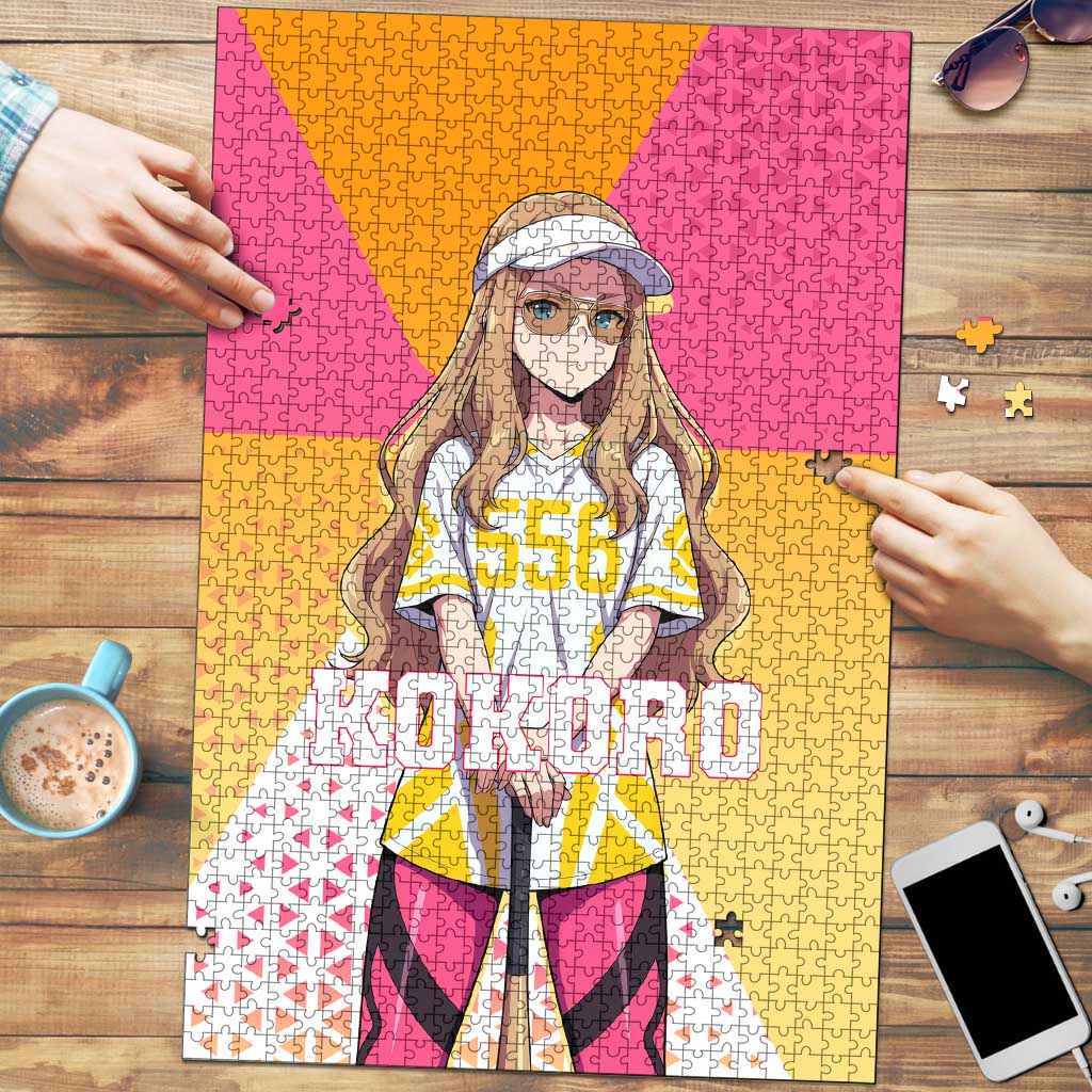 Kokoro Puzzle Sunset Gradient Baseball Anime Style