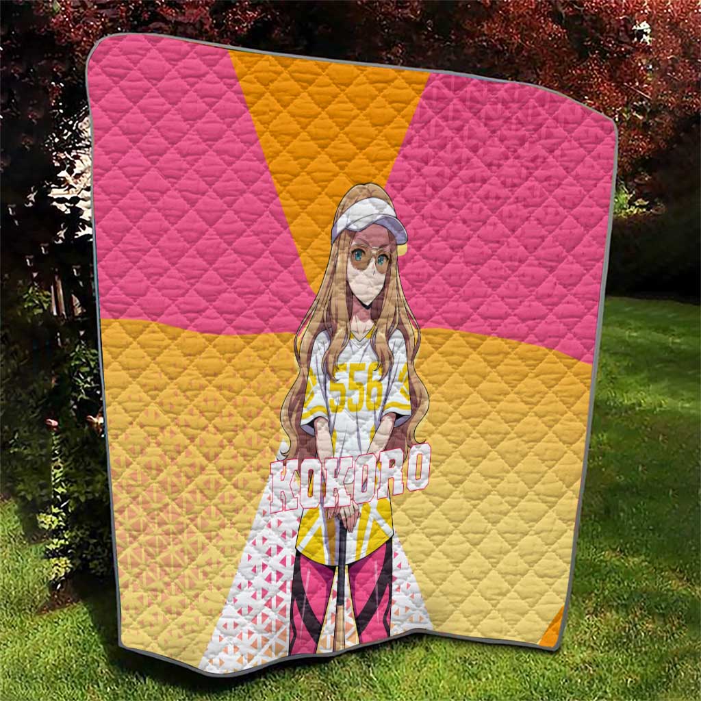 Kokoro Quilt Sunset Gradient Baseball Anime Style