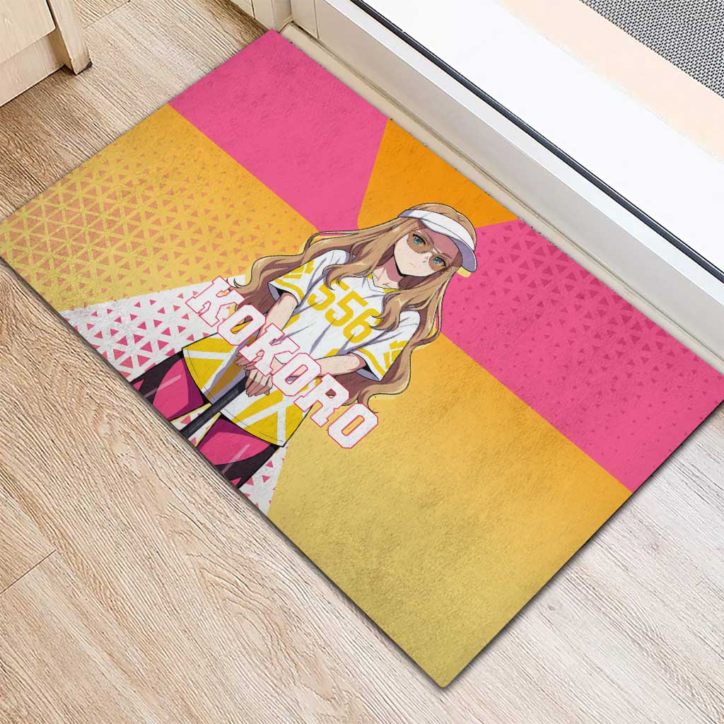 Kokoro Rubber Doormat Sunset Gradient Baseball Anime Style