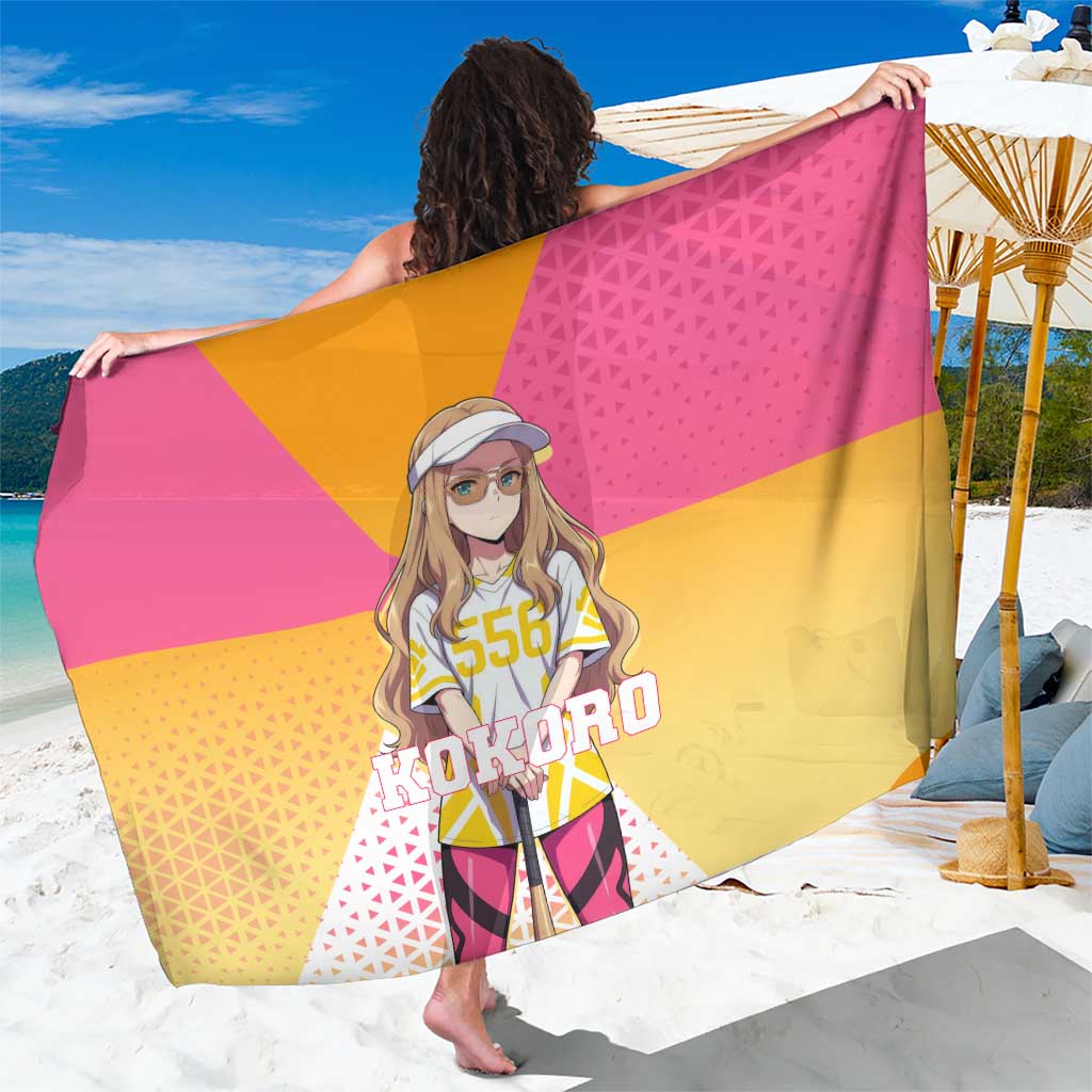 Kokoro Sarong Sunset Gradient Baseball Anime Style