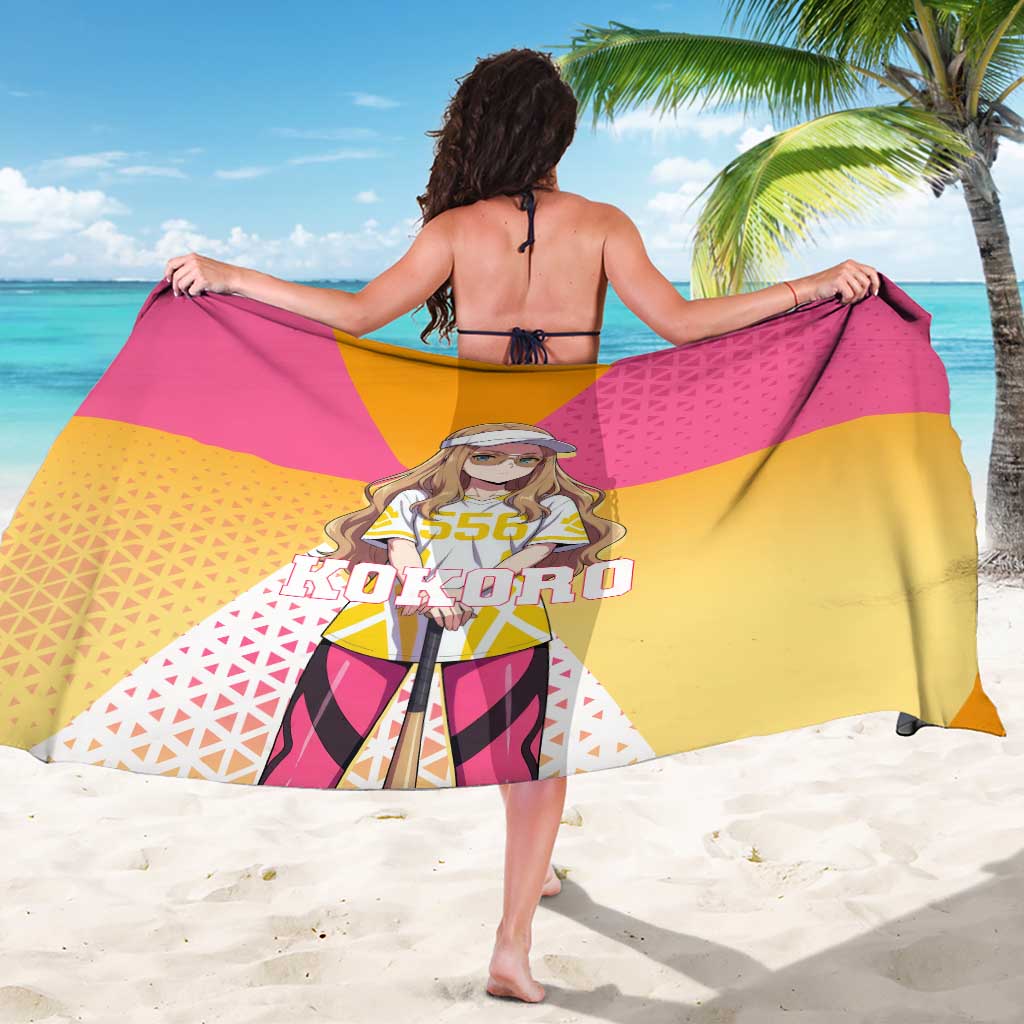 Kokoro Sarong Sunset Gradient Baseball Anime Style