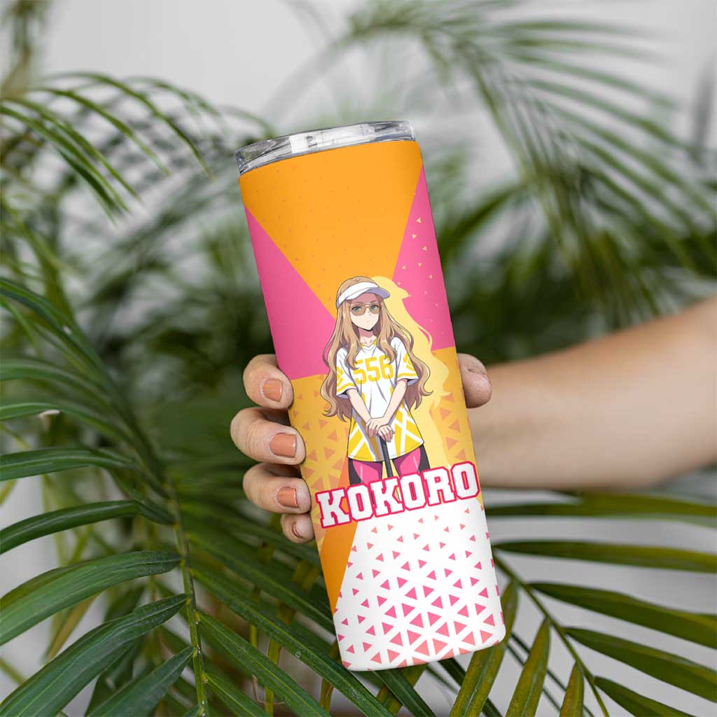 Kokoro Skinny Tumbler Sunset Gradient Baseball Anime Style