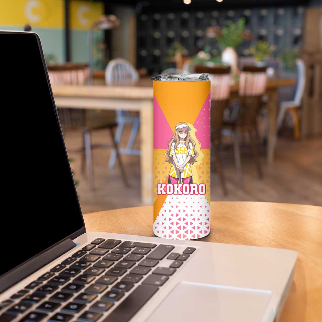 Kokoro Skinny Tumbler Sunset Gradient Baseball Anime Style